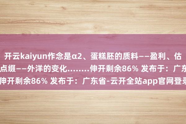 开云kaiyun作念是α2、蛋糕胚的质料——盈利、估值与流动性3、蛋糕的点缀——外洋的变化........伸开剩余86% 发布于：广东省-云开全站app官网登录